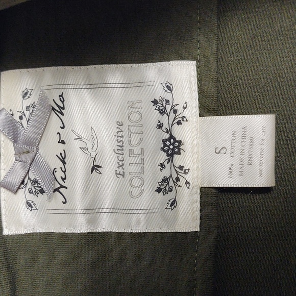 NICK & MO Exclusive Collection Army Green Utility Jacket Womens Size Small - Picture 7 of 16